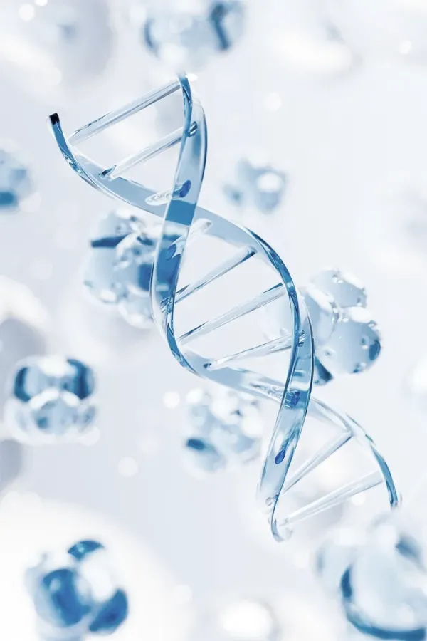 Anti-Aging-Treatment 3D illustration of a youthful DNA spiral. Get Anti-Aging treatment from Marina Fay, PA-C in Aventura-North Miami.