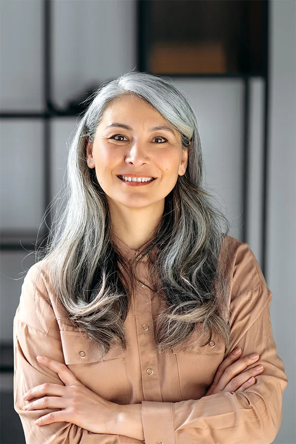 Argireline-Peptide-Therapy-Treatment A beautiful middle-aged asian woman with a smooth forhead. Get Argireline Peptide Therapy from Marina Fay, PA-C in Aventura-North Miami.