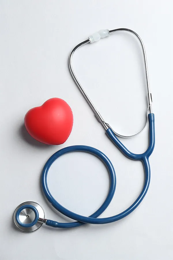Hypertension-Treatment A toy heart and a stethoscope. Get hypertension treatment from Marina Fay, PA-C in Aventura-North Miami.
