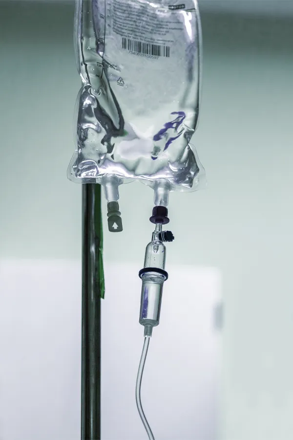 Close-up of an IV drip. Get Vitamin IV Infusion treatment from Marina Fay, PA-C in Aventura-North Miami.